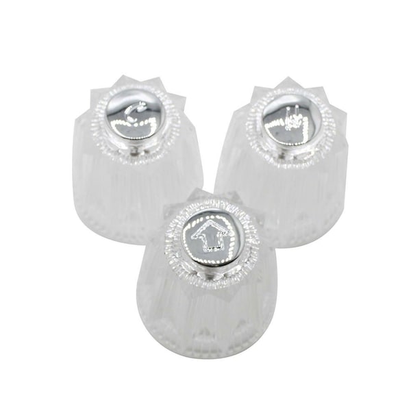 Thrifco Plumbing 3 Valve Windsor Trim Kit Satin Nickel 4405737 - main